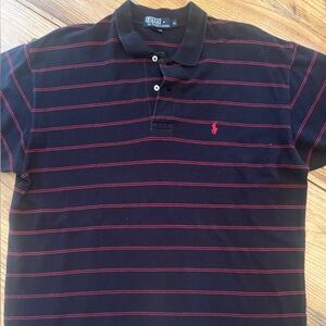 Ralph Lauren Dark Blue Polo with Pink Accents